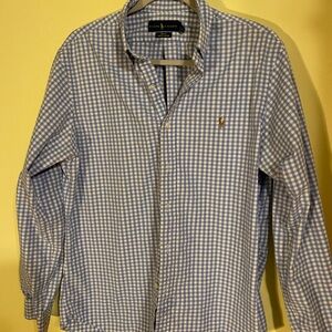 Ralph Lauren Men's Blue Gingham Shirt